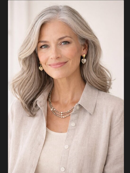 J. Jill Jewelry - J Jill Heart Drop Earrings Mixed Metal Silver Gold Dangle Minimalist Resort NWT